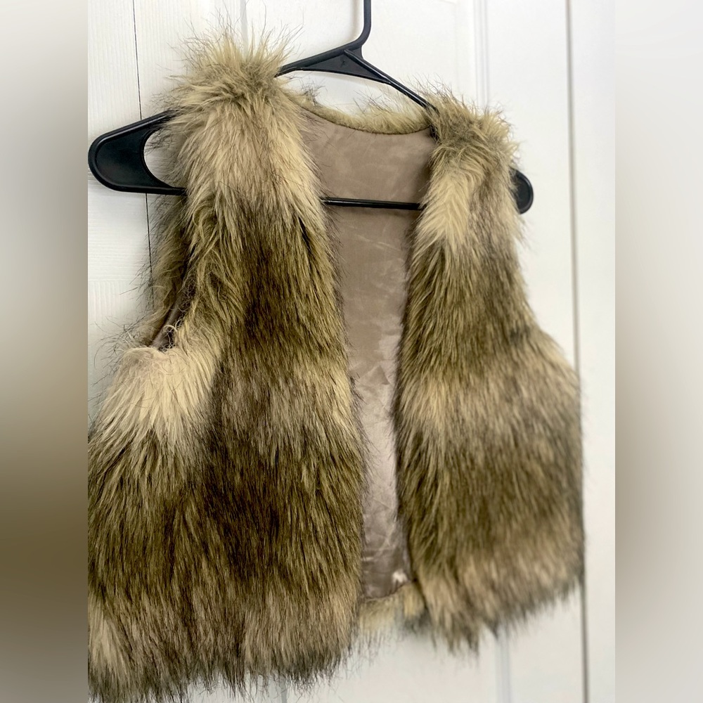Faux fur vest